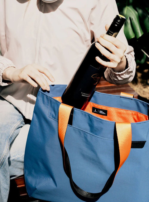 Torba miejska na zakupy Alpaka Elements Tote Medium - blue / orange