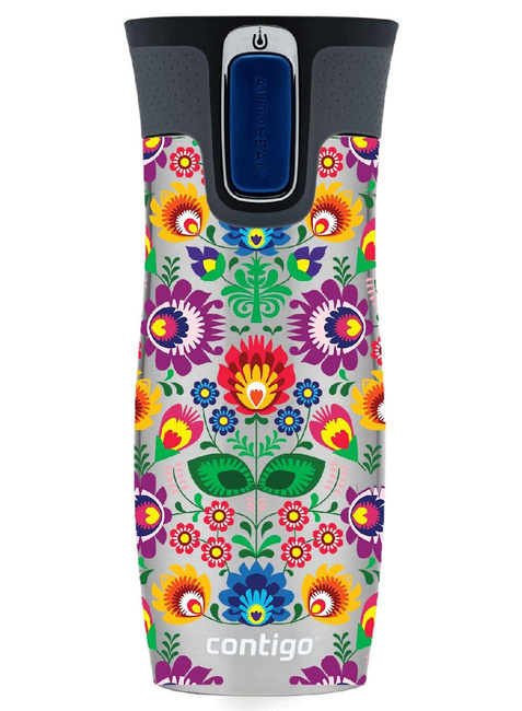 Kubek termiczny Contigo West Loop - folklor stalowy