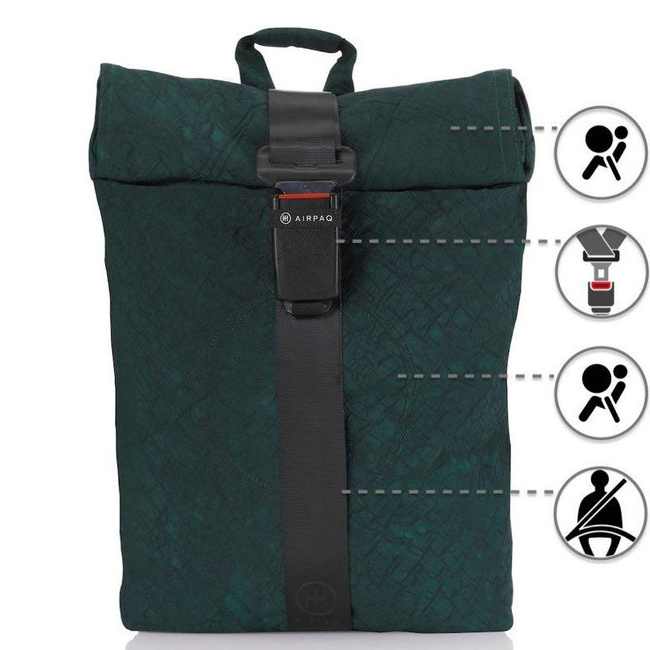 Airpaq miejski plecak Unicolor - green