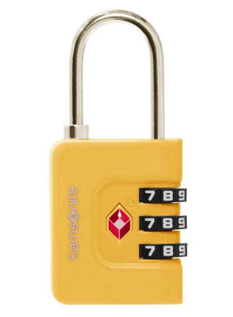 Kłódka do walizki Samsonite Ta Revolution Combilock 3 Dial TSA - yellow