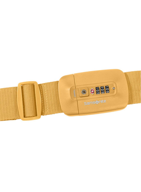 Pas do bagażu Samsonite Ta Revolution Luggage Strap TSA Lock - yellow