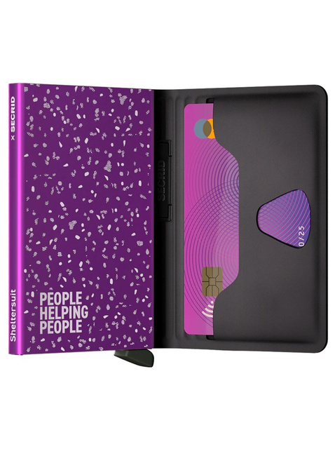 Portfel kieszonkowy RFID Secrid Bandwallet TPU - black / fuchsia