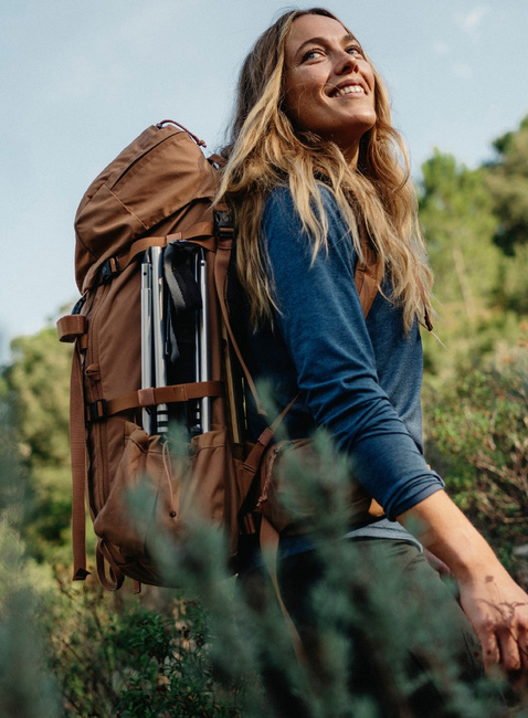 Plecak trekkingowy Fjallraven Kajka 35 S/M - khaki dust