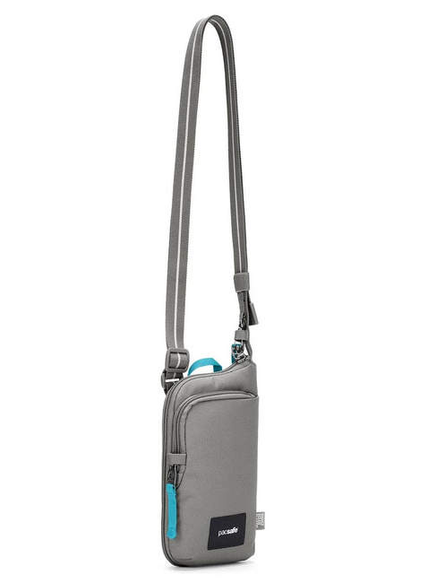 Saszetka antykradzieżowa na dokumenty Pacsafe Go Tech Crossbody - stone