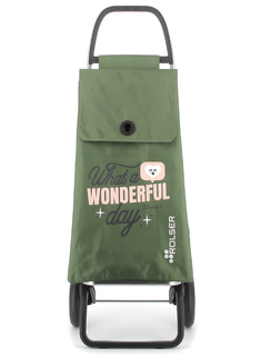 Wózek na zakupy 2 kołowy Rolser Akanto Mr. Wonderful - khaki / wonderful day