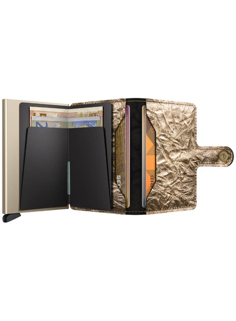 Secrid kompaktowy portfel z RFID Miniwallet Crunch - gold