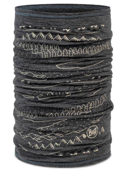 Chusta wielofunkcyjna Buff Merino Lightweight Prints Neckwear - eirik grey