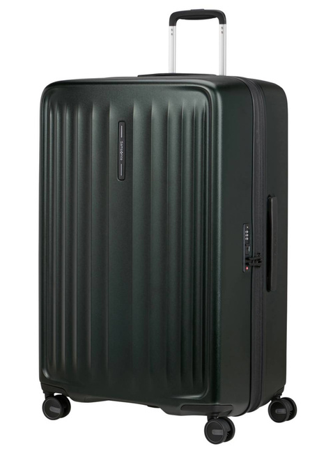 Walizka duża poszerzana Samsonite Fyrm EXP - deep green