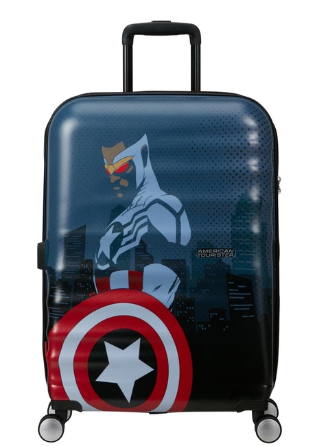 Walizka średnia American Tourister Wavebreaker Marvel - Captain America