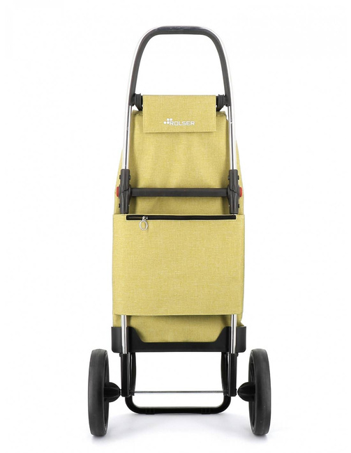 Wózek na zakupy 2 duże koła składany Rolser I-Max TWEED 2LRSG - lime