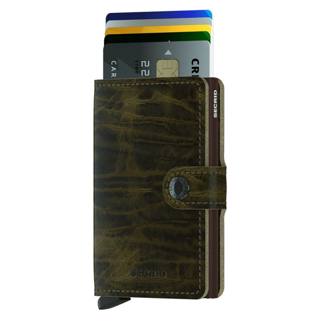 Miniportfel Miniwallet Secrid Dutch Martin - Olive