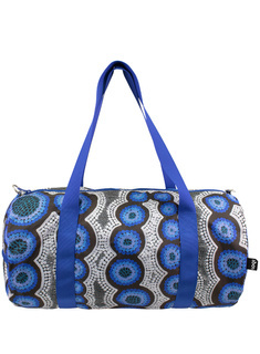 Torba podróżna Loqi Weekender Kirsten Nangala Egan - Water Dreaming / blue