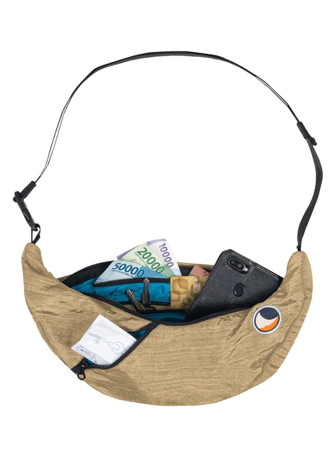 Torba na ramię Ticket To The Moon Premium Upcycled Sling Bag - natural beige