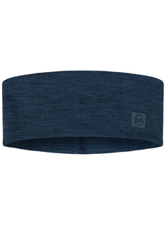 Opaska na głowę Buff Merino Wide Headband - solid night blue