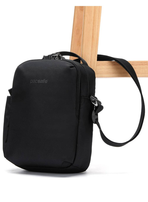 Torebka antykradzieżowa Pacsafe V Tour Crossbody - jet black