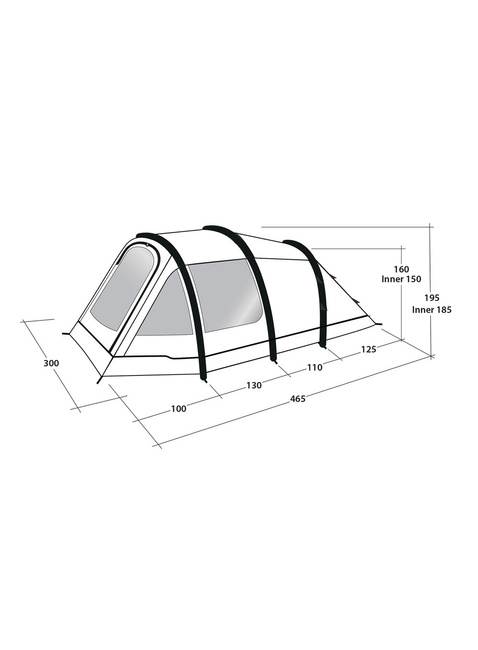 Namiot dmuchany 4-osobowy Outwell Starhill 4A - blue
