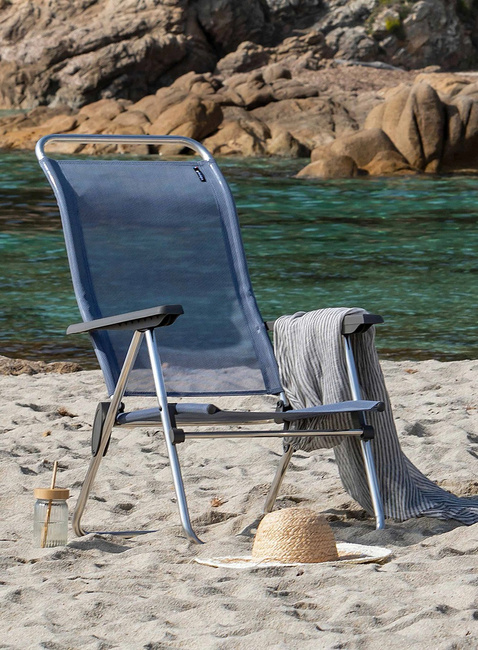 Fotel kempingowy Lafuma Alu Low Batyline® Iso - ocean blue