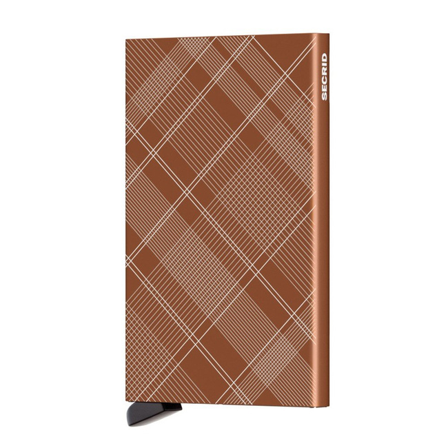 Etui na karty RFID Cardprotector Secrid Laser - tartan rust