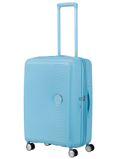 Walizka średnia American Tourister Soundbox EXP - blueberry fizz