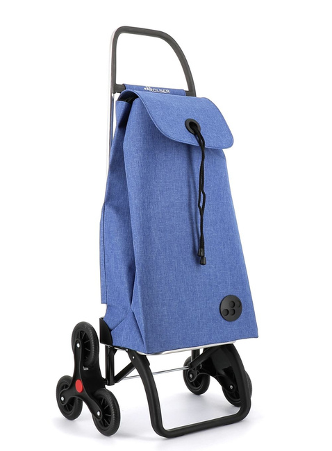 Wózek na zakupy Rolser I-Max Tweed z 6 kołami - blue