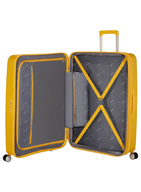 Walizka duża XL American Tourister SoundBox EXP - golden yellow