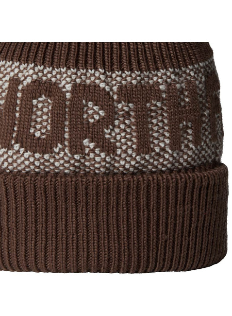Czapka zimowa The North Face Retro Cabin Beanie - smokey brown / white dune