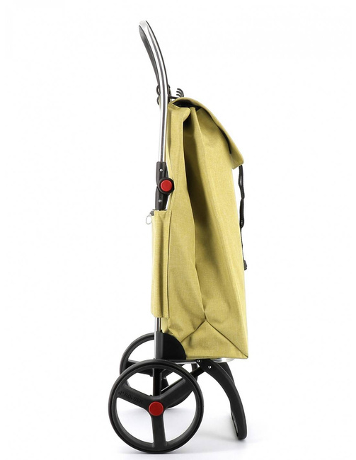 Wózek na zakupy 2 duże koła składany Rolser I-Max TWEED 2LRSG - lime