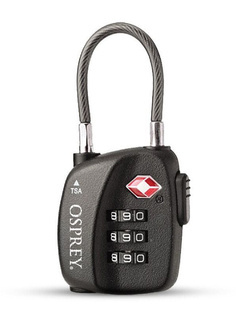 Kłódka szyfrowa TSA Osprey 3 Dial Cable Lock - black