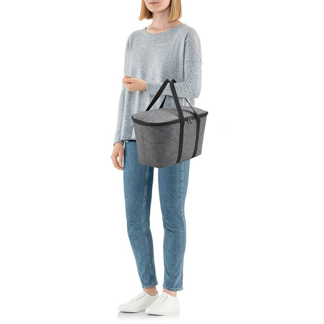 Torba termiczna na zakupy Reisenthel Coolerbag - twist silver