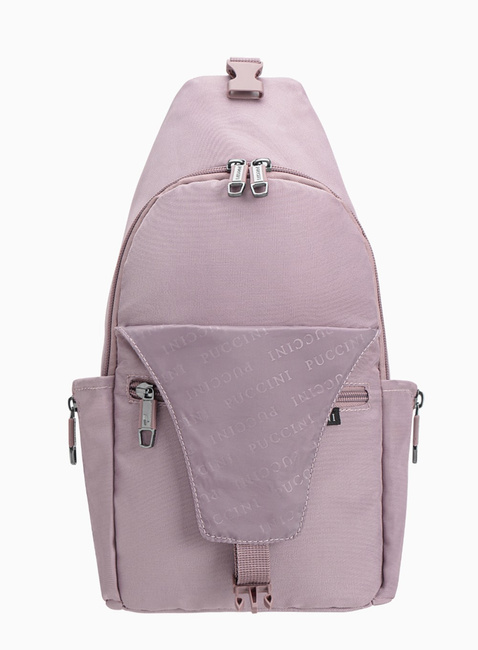 Plecak na jedno ramię Puccini Easy Sling Bag - różowy