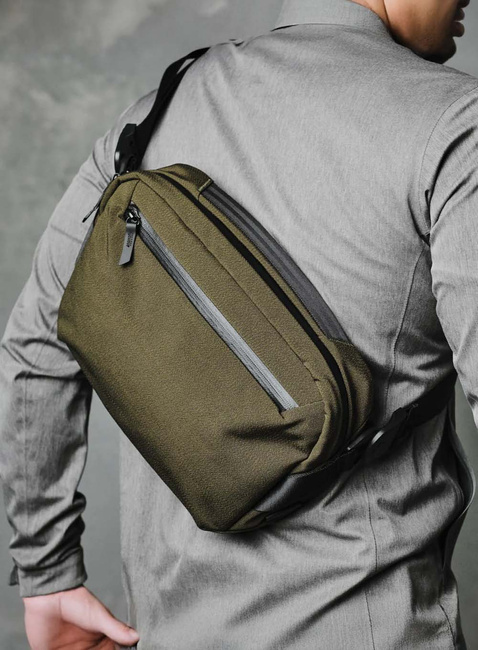 Torba na ramię crossbody Alpaka Go Sling Axoflux - army green