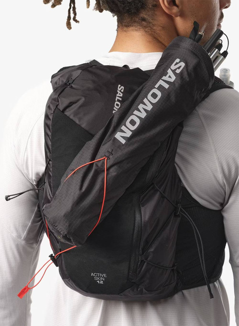 Kamizelka do biegania Salomon Active Skin 12 - black / metal