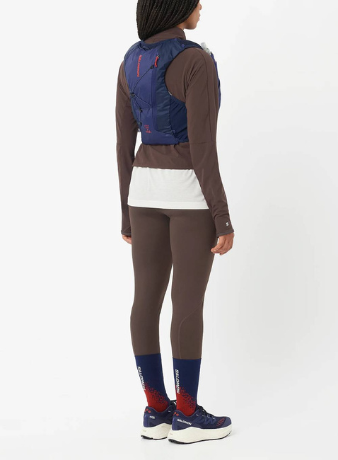 Kamizelka do biegania Salomon Active Skin 4 GRVL - maritime blue / astral aura / haute red