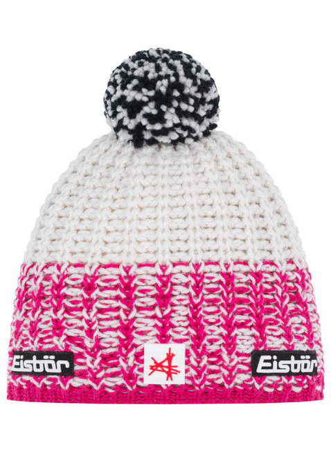 Czapka zimowa Eisbar Refocus Pompon Ski Austria Hat - pink / white
