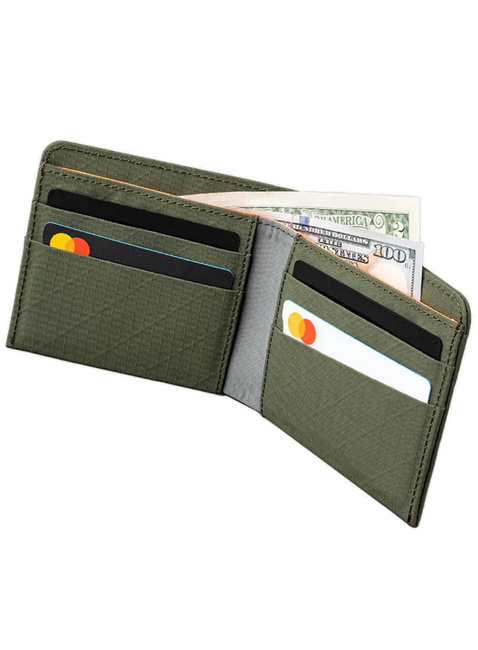 Portfel podróżny Alpaka ARK Classic Wallet Axogrid - green