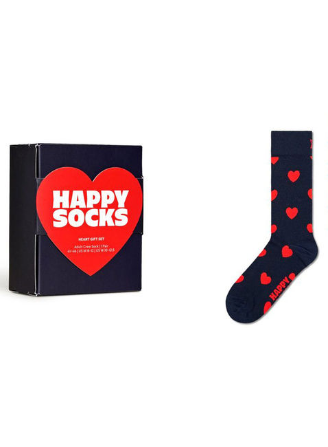 Skarpety Happy Socks 1-Pack Gift Set - heart / navy