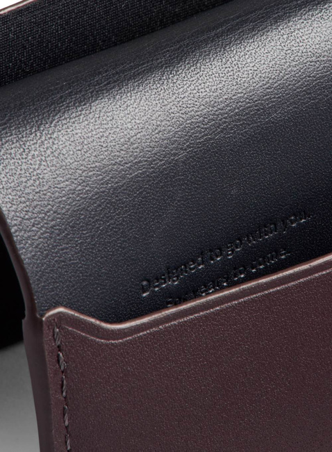 Kartownik portfel na karty Bellroy Under Cover RFID - deep plum