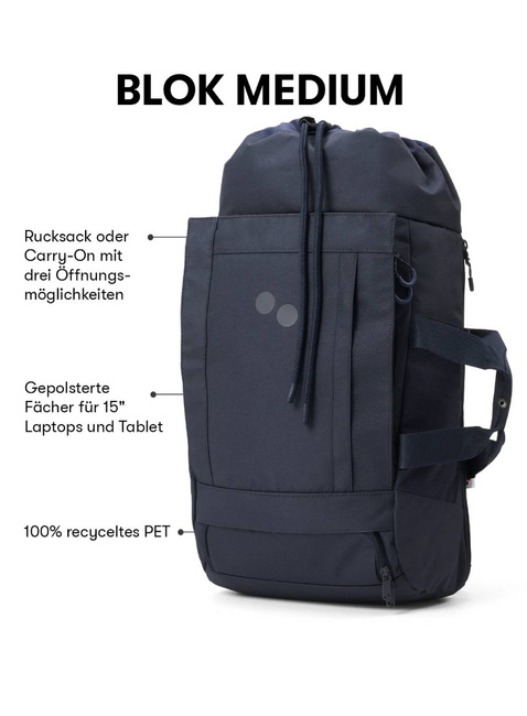 Plecak podróżny torba Pinqponq Blok Medium - fjord navy
