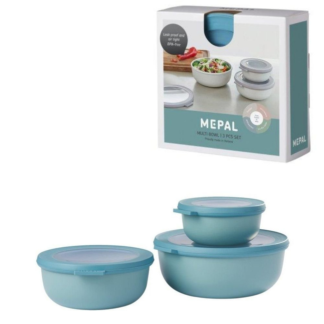 Zestaw 3 misek Cirqula 350 750 1250 Mepal - nordic green
