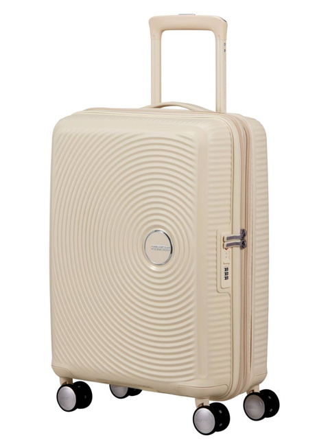 Walizka mała American Tourister Soundbox EXP - coconut sand