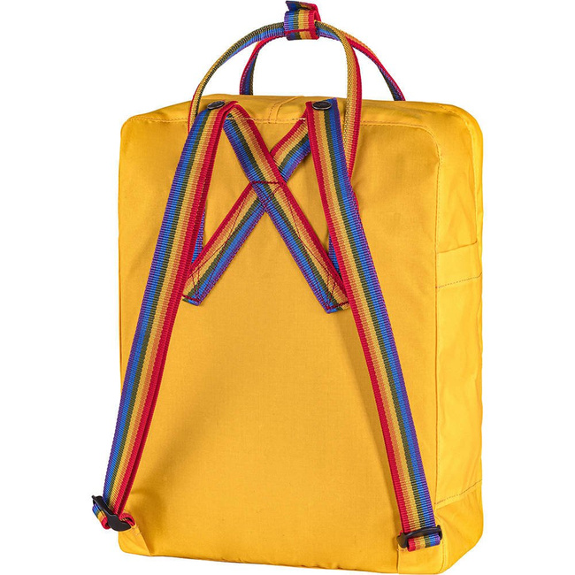 Plecak Fjallraven Kanken - warm yellow / rainbow pattern