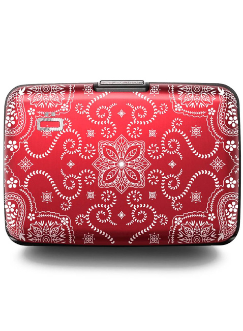 Portfel aluminiowy Ogon Design Stockholm Card Case Premium V3 - bandana red