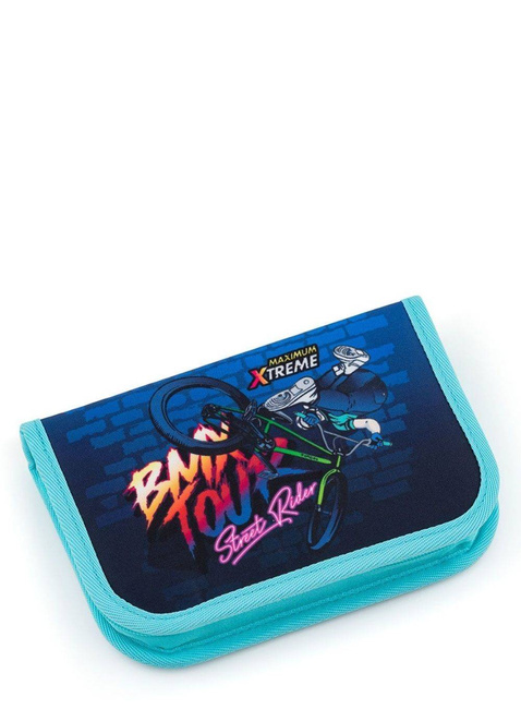 Piórnik dla chłopca z dwoma skrzydłami Topgal Penn - rower BMX