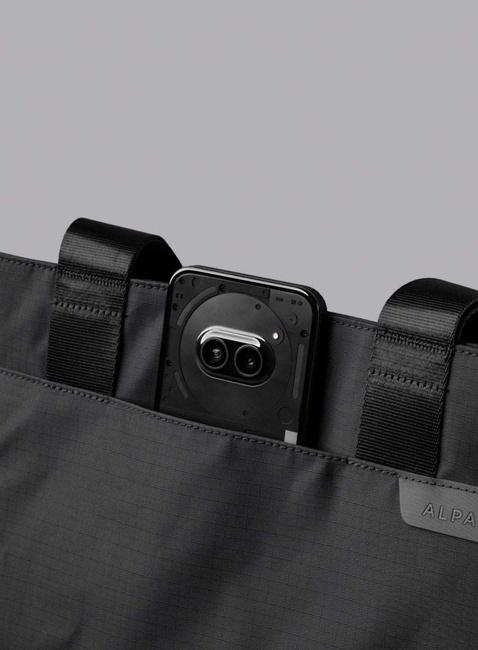 Torba miejska na zakupy Alpaka Elements Tote Medium - black / grey