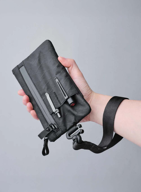 Organizer saszetka Alpaka Zip Clutch - black