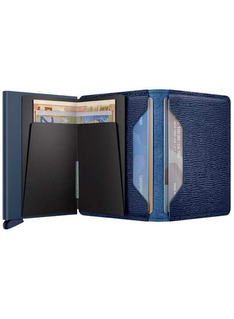 Mały portfel RFID Secrid Crisple Slimwallet - navy