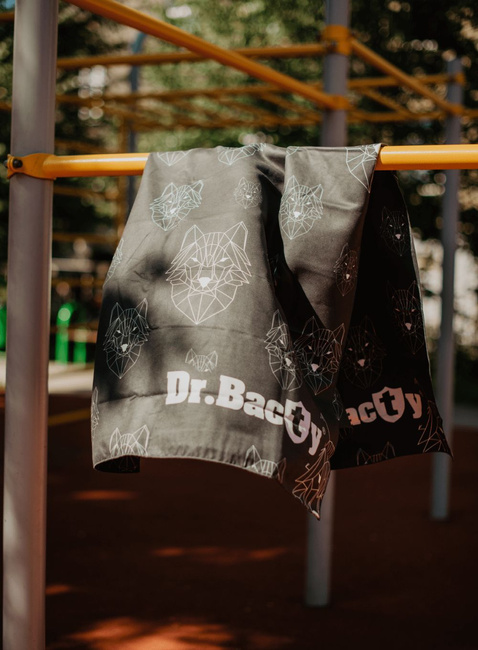 Ręcznik antybakteryjny sportowy XL Dr. Bacty - wilki