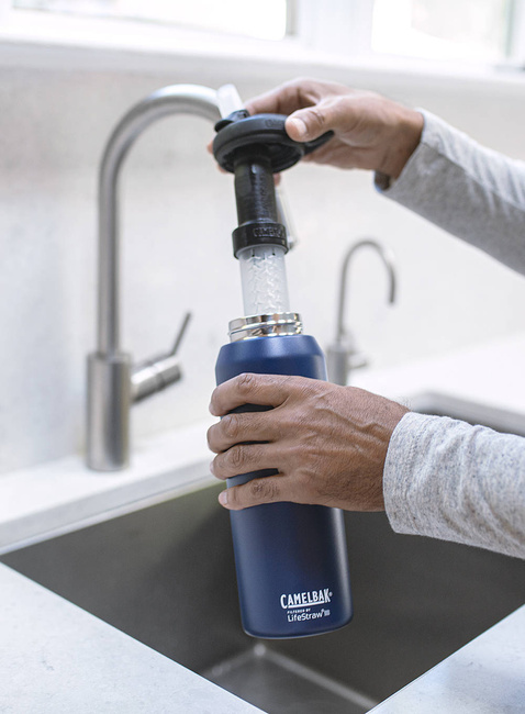 Butelka stalowa Camelbak Eddy+ 1 l z filtrem Lifestraw - navy