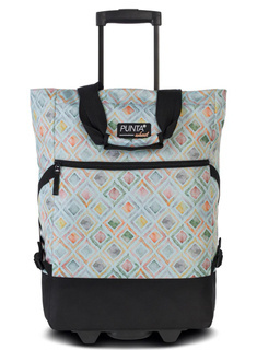 Torba na kółkach / wózek Punta Wheel Print - pastel green / black