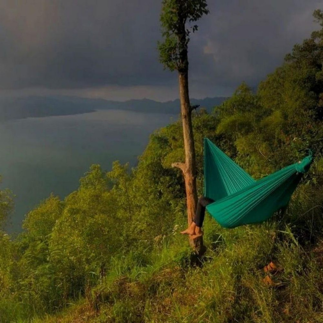 Hamak jednoosobowy Ticket To The Moon Compact Hammock - dark green